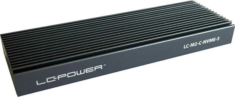 Zunanja ohišje za SSD M.2 LC-Power LC-M2-C-NVME-3, USB Type-C, črno