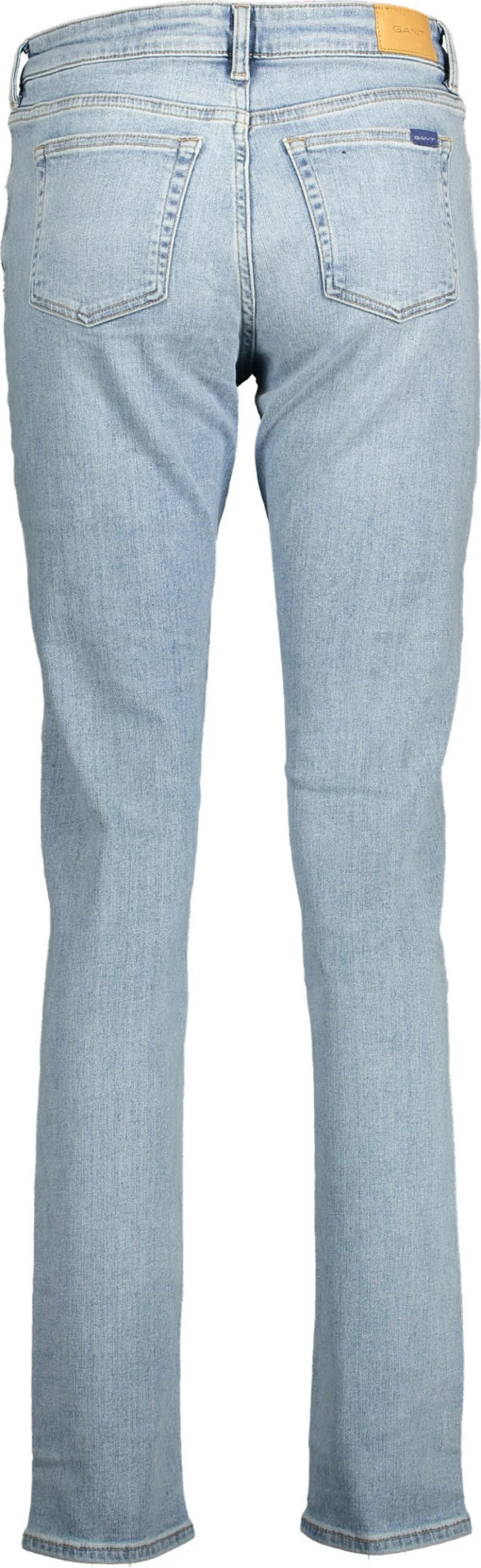 Slim fit denim hlače GANT Jeans za ženske, svetlo modre