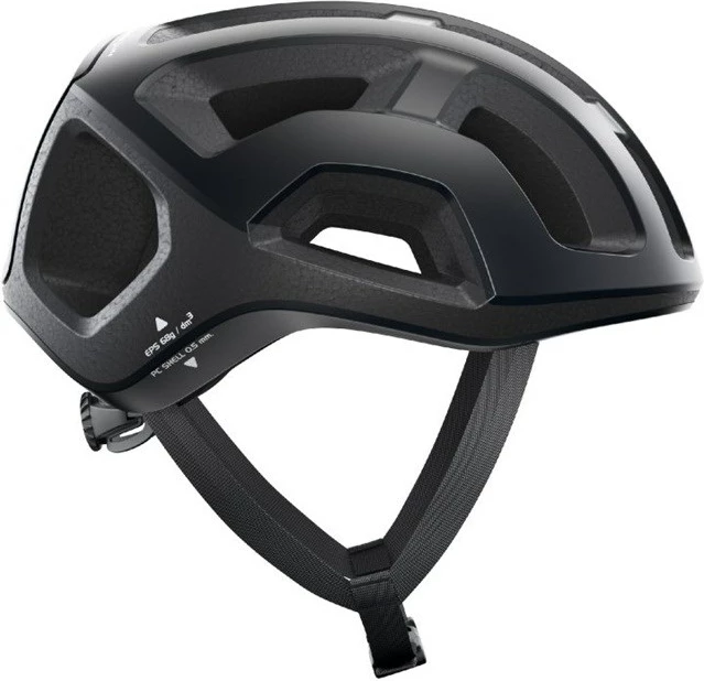 Kolesarska čelada Ventral Lite POC, M 54–59 cm, črna