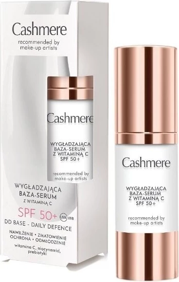 Baza-serum za obraz Cashmere DD Base Smoothing, z vitaminom C, SPF50+, za ženske, 30 ml