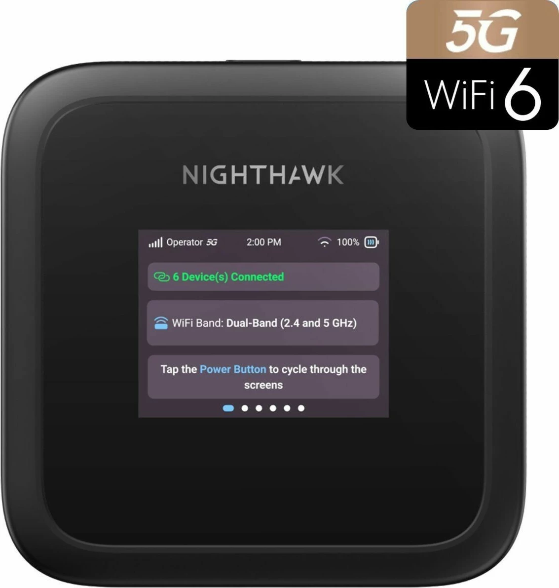 Prenosni usmerjevalnik NETGEAR Nighthawk M3, Wi‑Fi 6, 5G, 5185 mAh, črn
