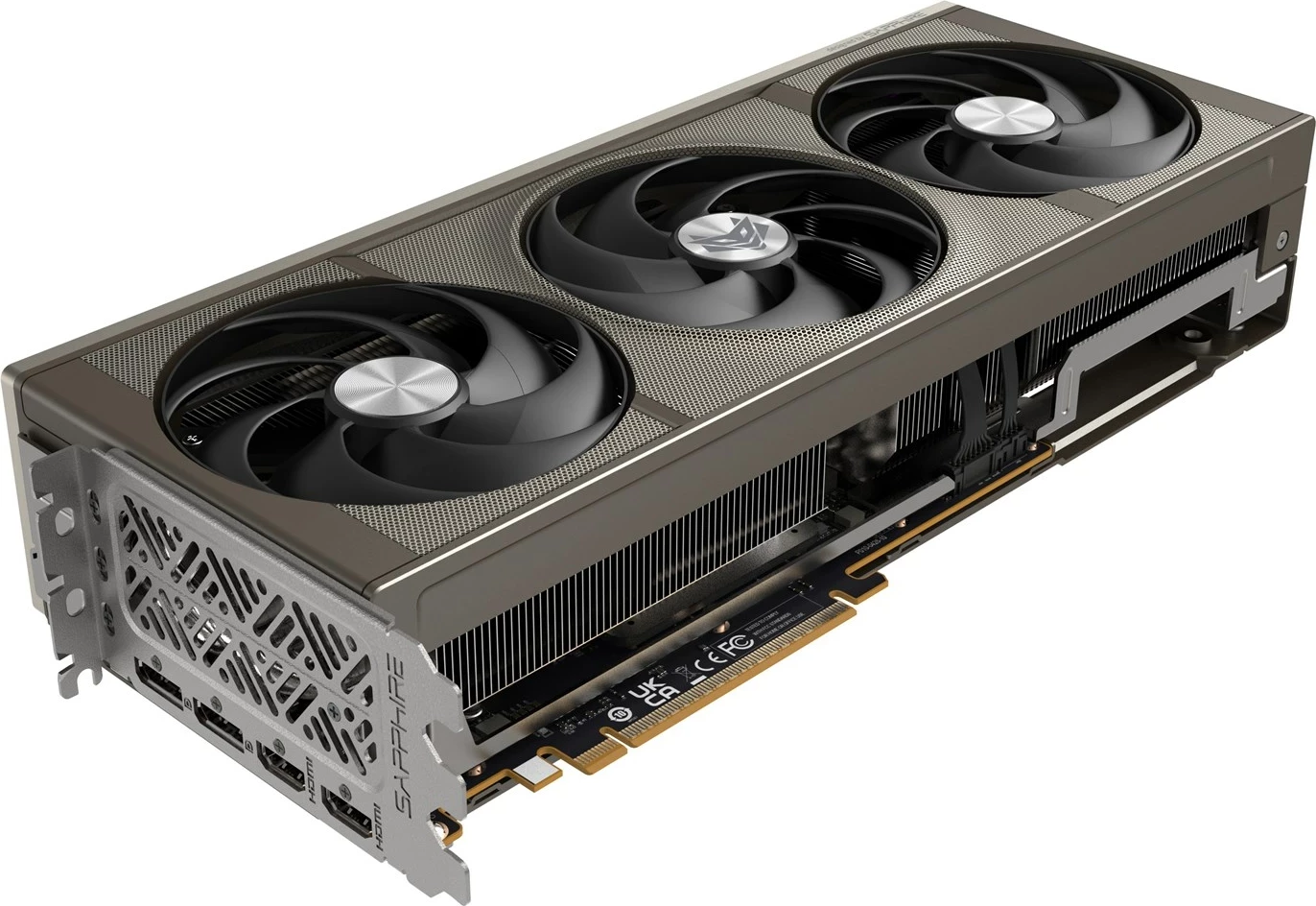 Grafična kartica NITRO+ Radeon RX 9070, 16 GB GDDR6, Sapphire, siva