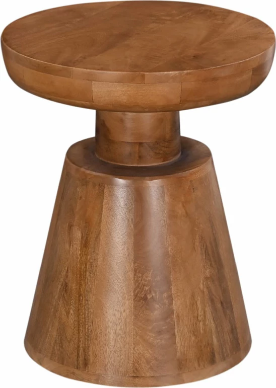 Stranska mizica Rook, naravni mango les, 38x38x46 cm