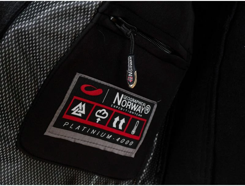 Športna jakna za moške Geographical Norway, črna