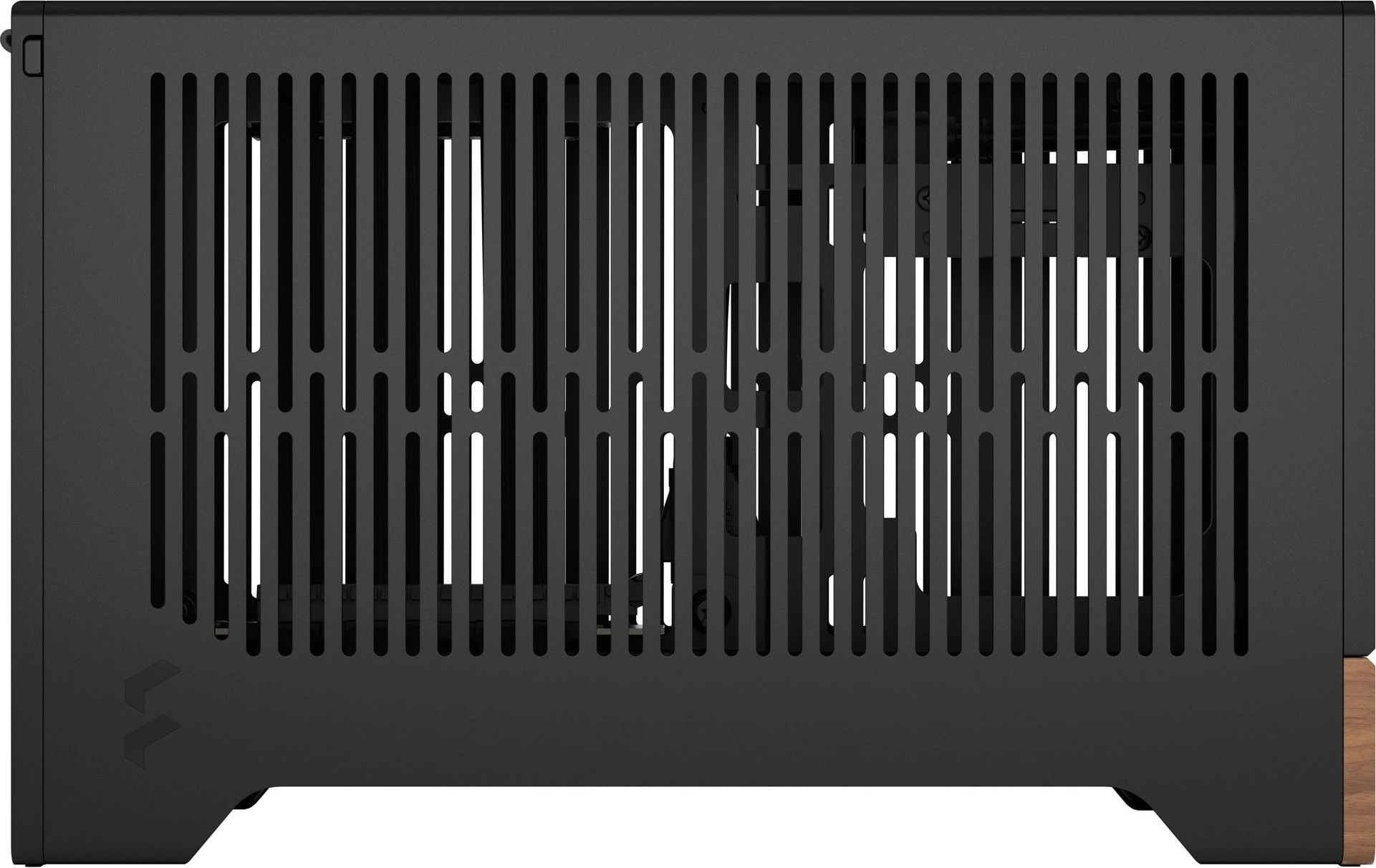 Računalniško ohišje Terra, Fractal Design, Mini-ITX, aluminij, oreh, grafit