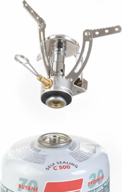 Prenosni štedilnik za turizem MacGyver, siv/srebrn