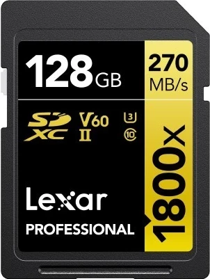 Kartica pomnilnika 128GB Lexar SDXC Professional 1800x UHS-II U3