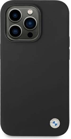 Silikonski ovitek za telefon za iPhone 14 Pro 6.1\", črn - BMW BMHCP14LSILBK