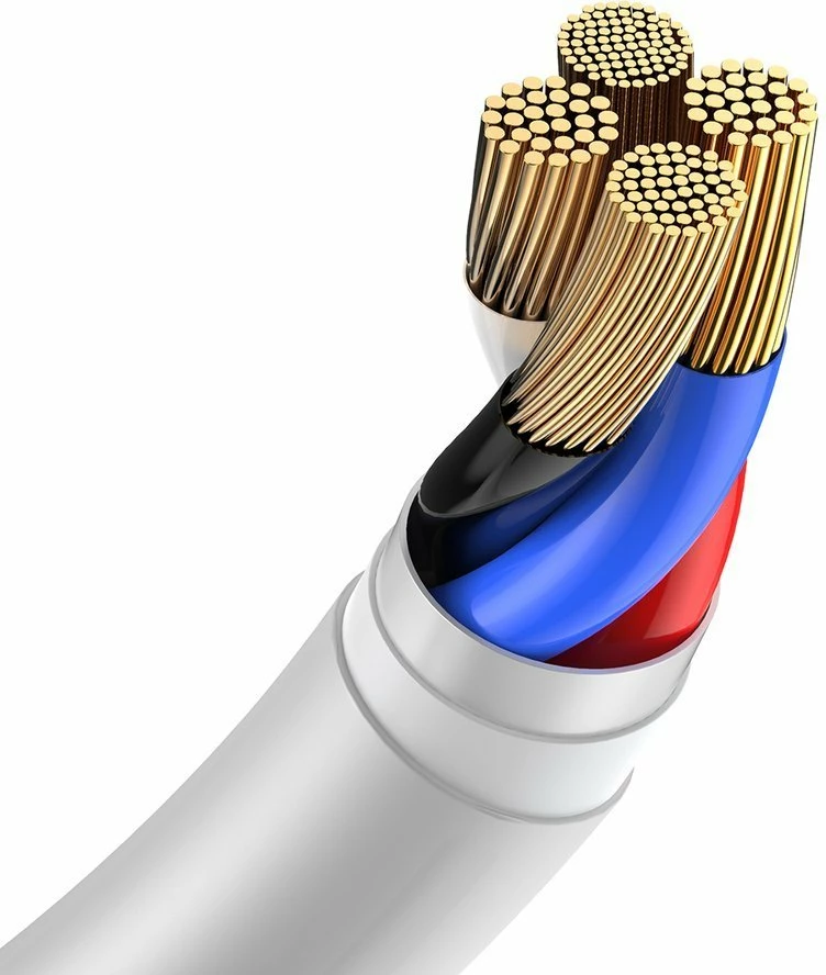 USB–Lightning kabel, 1,5 m, komplet 2 kosa, Baseus TZCALZJ-02, bela