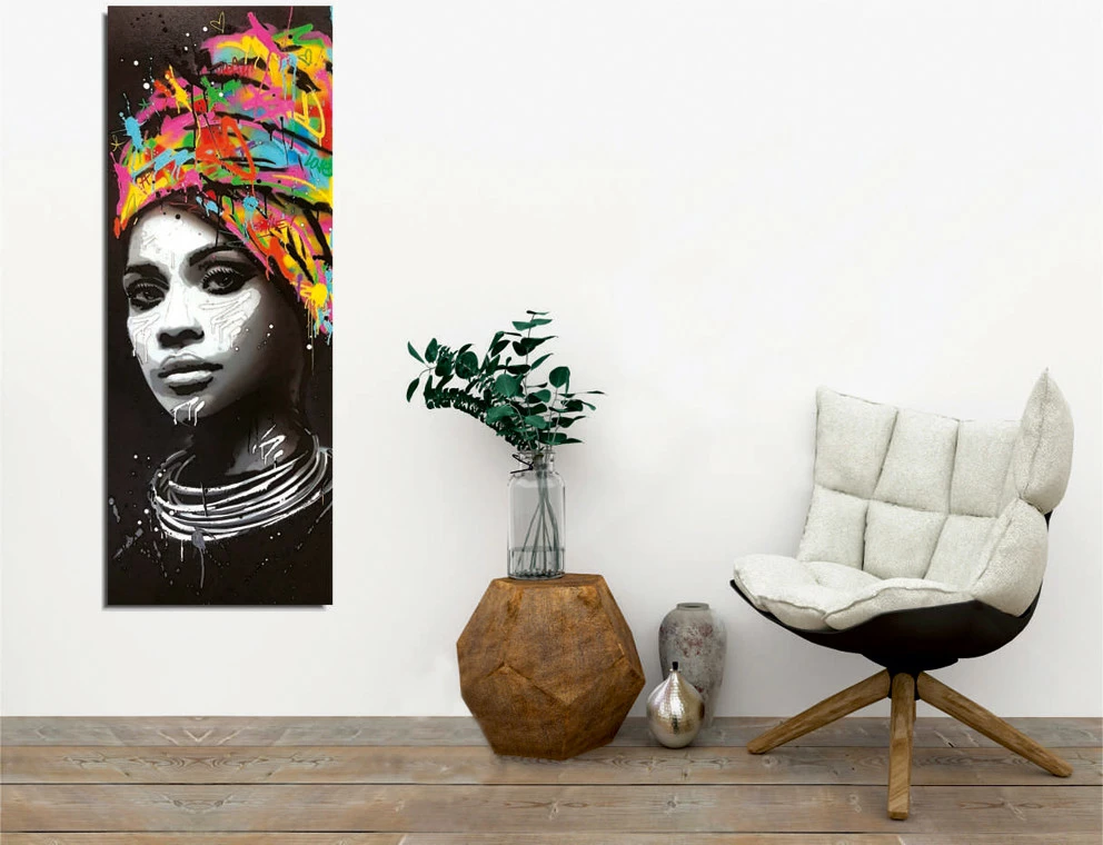 Dekorativna slika na platnu, večbarvna, PC263, 30x80 cm