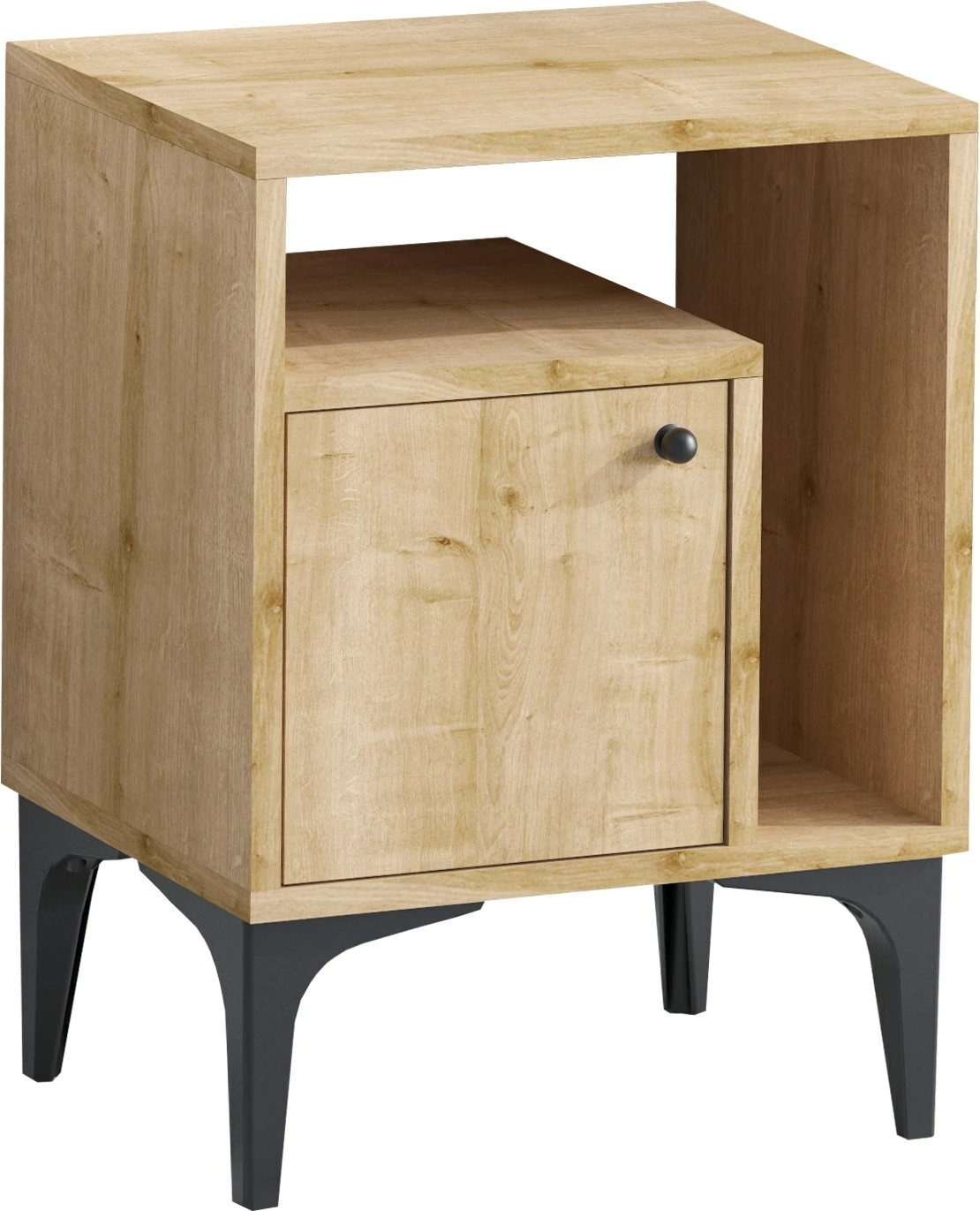 Nočna omarica Nuno, Hanah Home, hrast safir