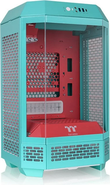 Mini Tower ohišje, Thermaltake The Tower 250, mint/roza