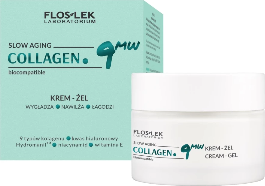 Krem-gel za obraz z kolagenom Collagen.9MW, Floslek, 50 ml