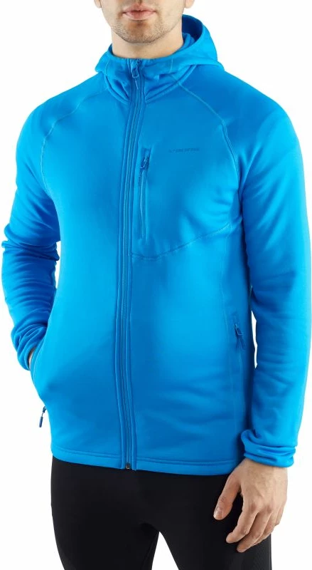 Pulover z kapuco za moške, moder Viking