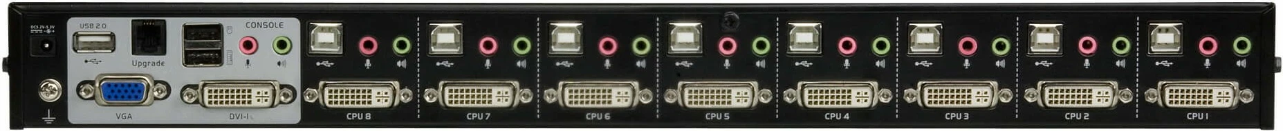 KVM stikalo ATEN CS1768, 8 vrat, DVI, USB, avdio, črno