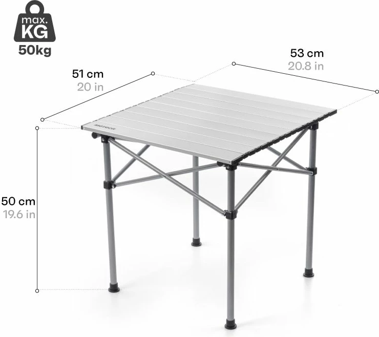 Zložljiva turistična miza Meteor, za moške in ženske