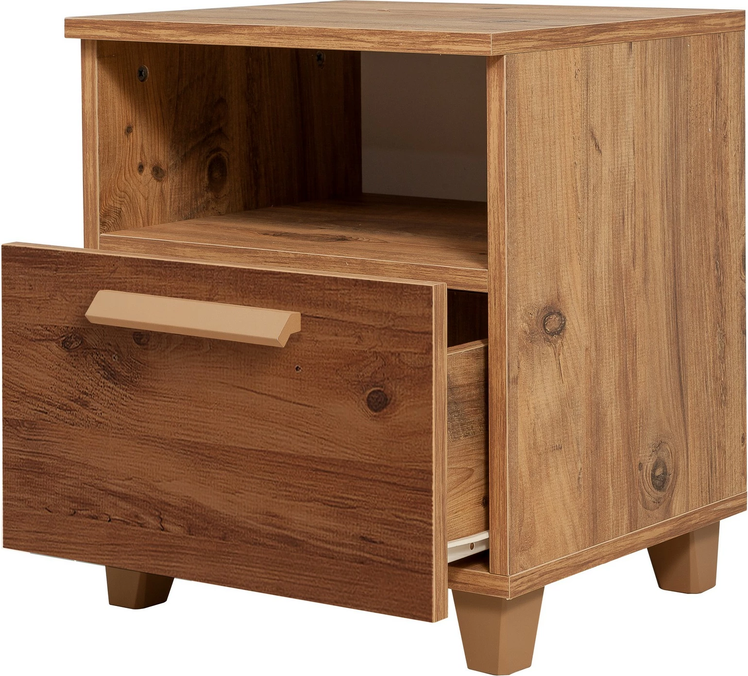 Nočna omarica, Skye Decor Leva Alfa Form, barva Atlantic Pine