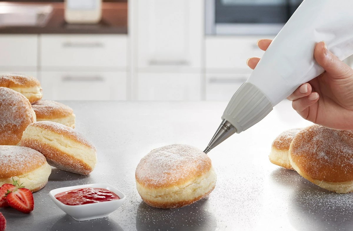 Vrečka za okraševanje sladic GEFU 14330, bela