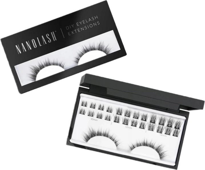 Umetne trepalnice, črne, 36 kosov, Nanolash Divine, za ženske