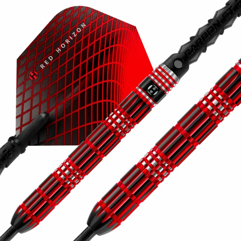 Puščice za pikado, 90% volframa, steeltip, rdeče — Harrows Red Horizon