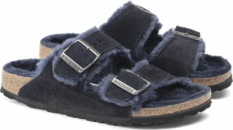 Topli natikači Birkenstock za moške in ženske, modri