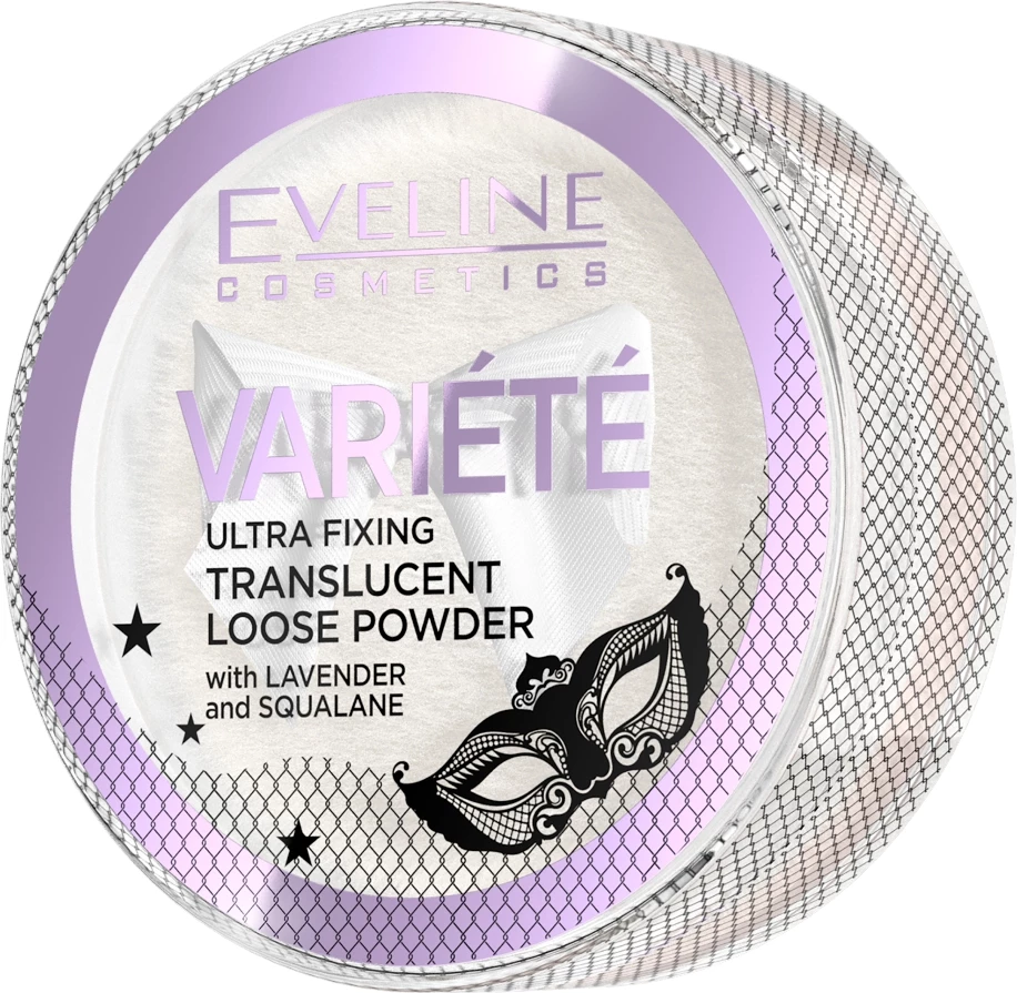 Prozoren puder v prahu Eveline Cosmetics Variété transparente 5 g