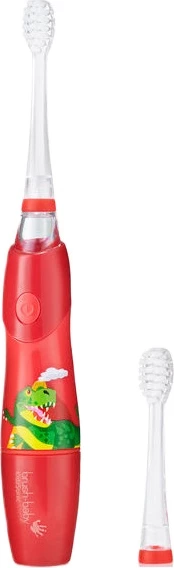 Električna zobna ščetka za otroke Brush-Baby KidzSonic Dinosaur, 1 kos