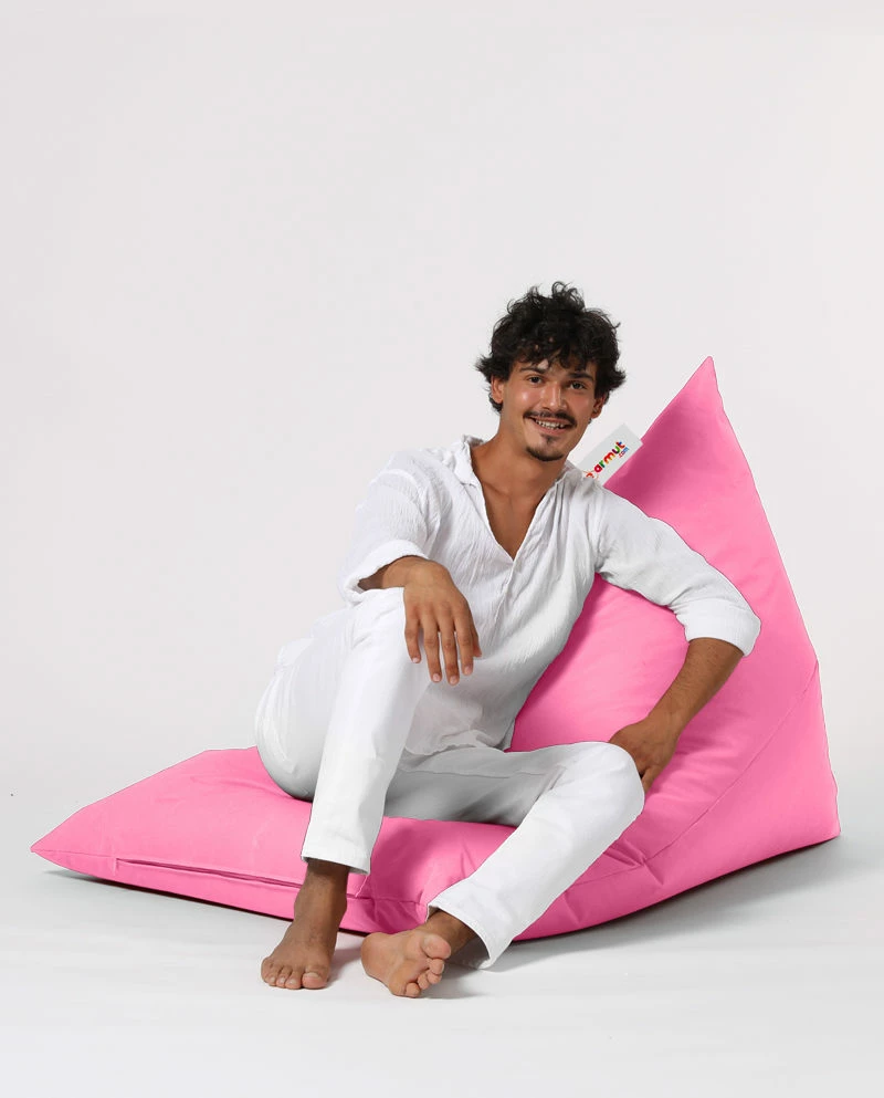 Vrtni puf, rožnat, Pyramid Big Bed, Atelier del Sofa