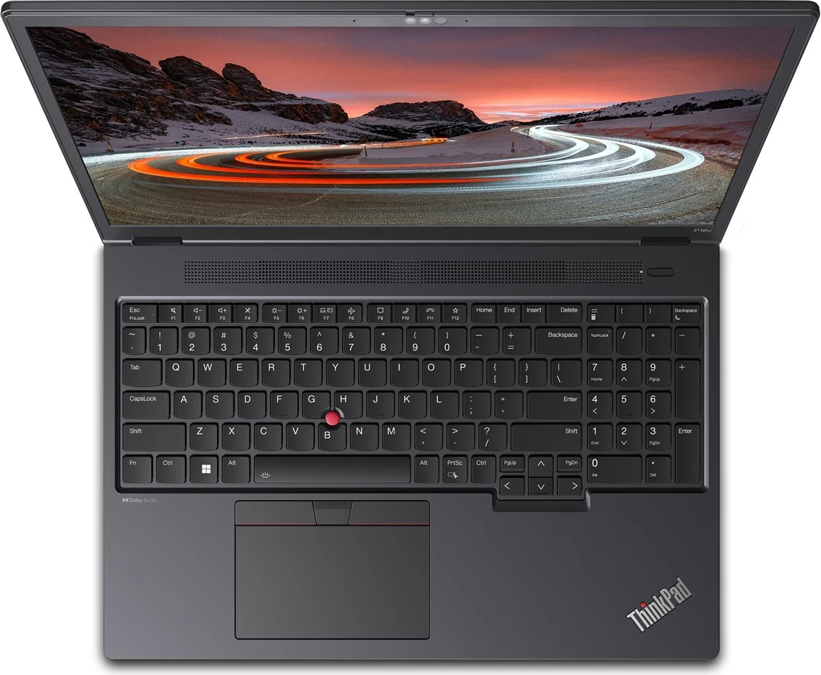 Prenosnik z visoko zmogljivostjo Lenovo ThinkPad P16v Gen 1, AMD Ryzen 7 PRO 7840HS, 16 GB RAM, 512 GB SSD, NVIDIA RTX A1000, 16", Thunder Black