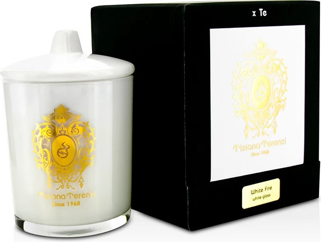 Aromatična sveča White Fire White Glass, Tiziana Terenzi, 170 g