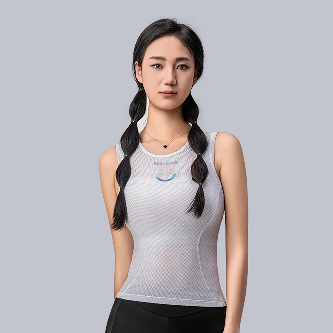 Kolesarski telovnik za ženske Rockbros YDBX001, XL/XXL, bel