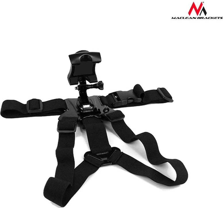 Športni trak za telefon, kamero in GoPro Maclean MC-773, črn