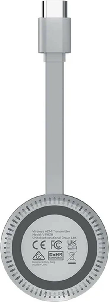 Brezžični HDMI predajnik Unitek, 4K, bel