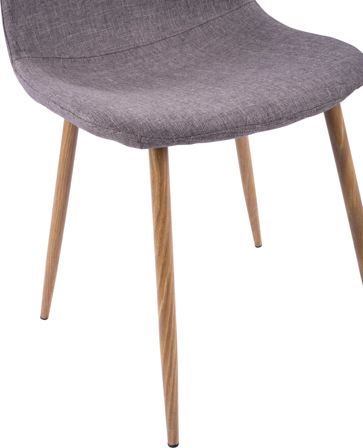 Jedilni stol Leonardo FH00100.03 z kovinskimi nogami in rjavo tkanino 44x55x85Υ cm, set 4 kosov