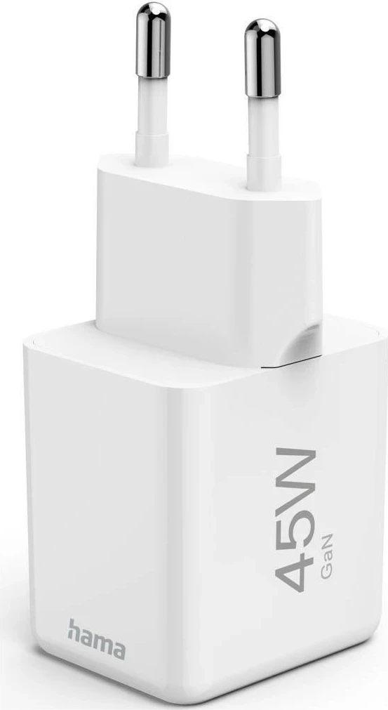 Supermini omrežni polnilec 45W GaN PD/QC, 1x USB-C, bel — Hama