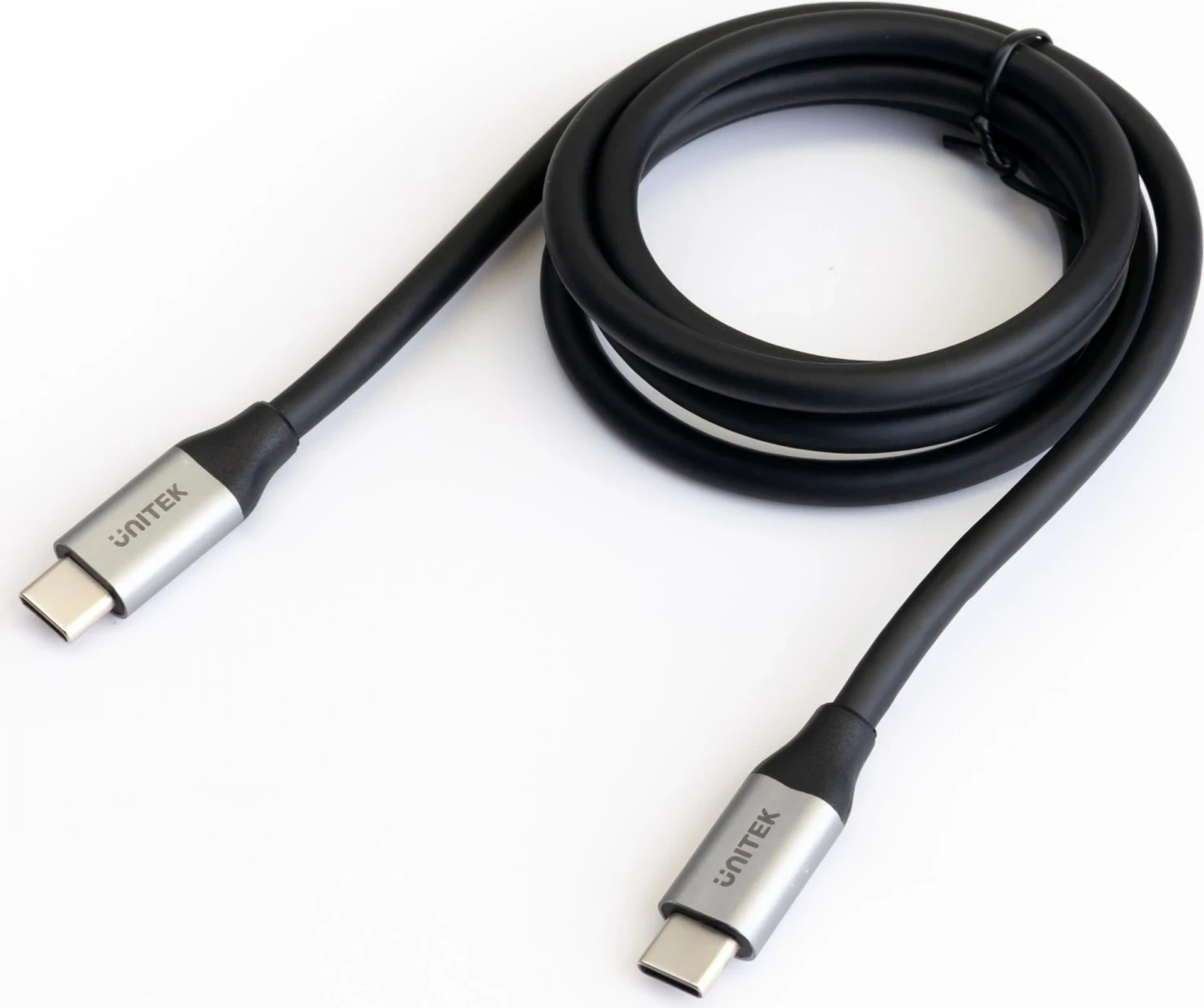 USB-C kabel za USB-C Unitek, 10Gbps, 4K 60Hz, 20V/5A, črn