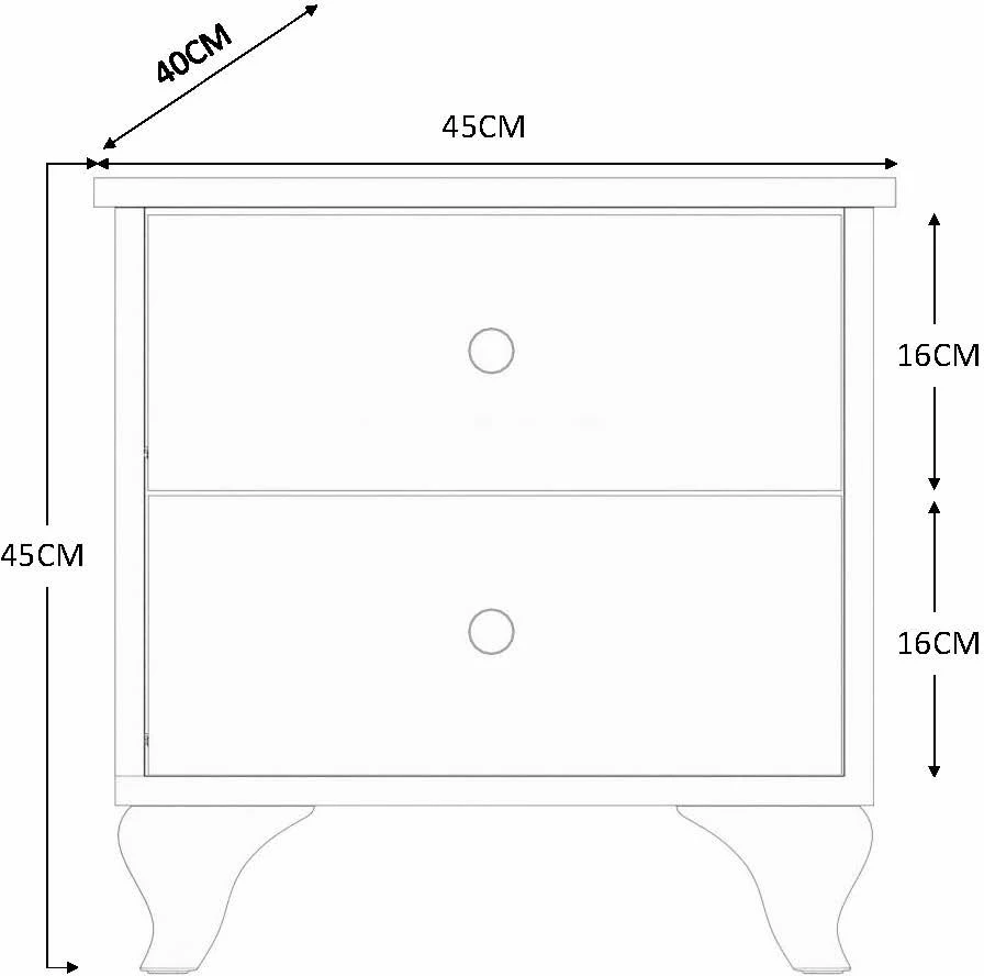 Set mladinske sobe Skye Decor, mat bela, Rb-080
