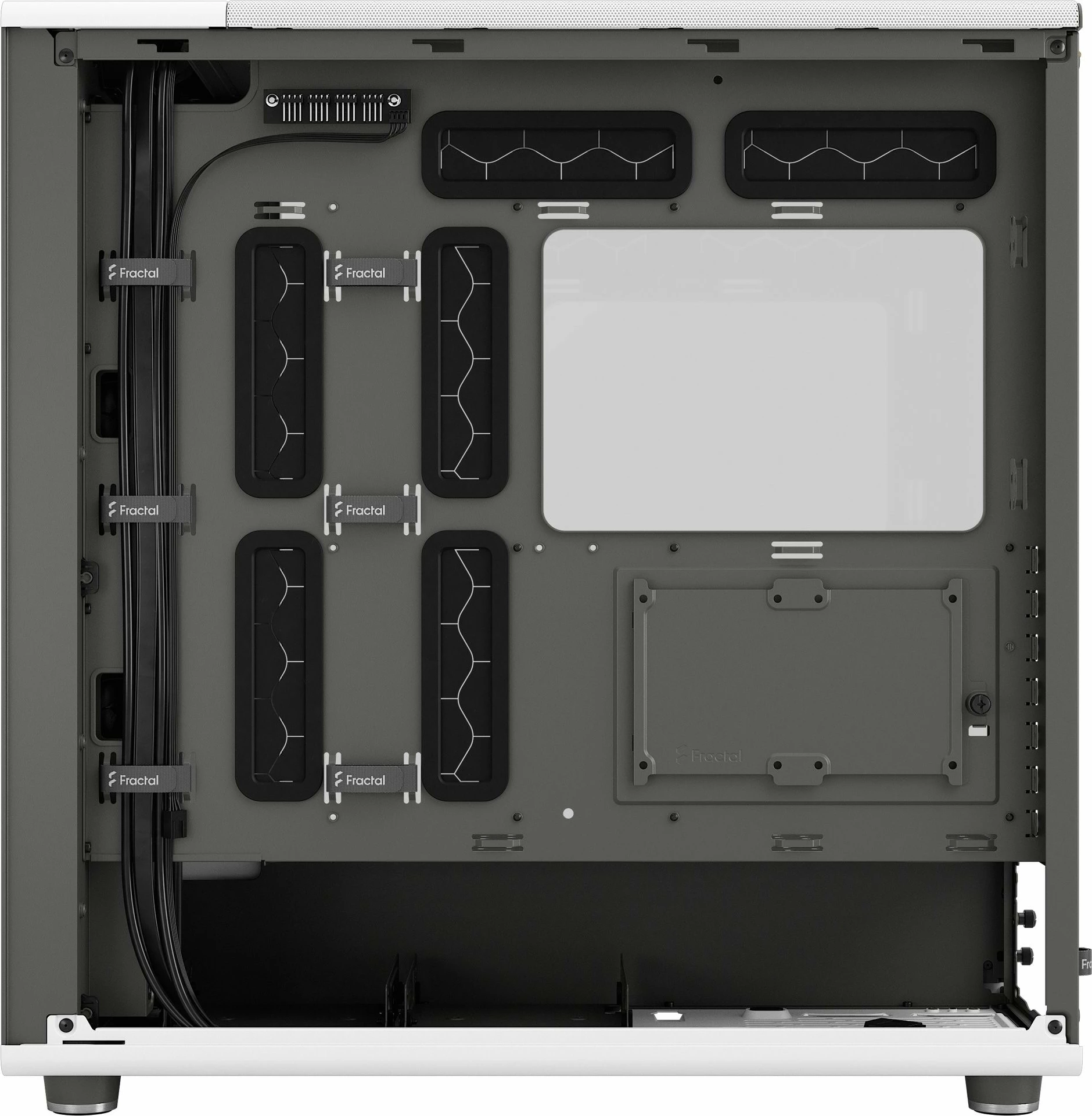 Midi Tower ohišje za računalnik Fractal Design FD-C-NOR1X-04, bela, ATX, EATX, micro ATX, Micro-ITX