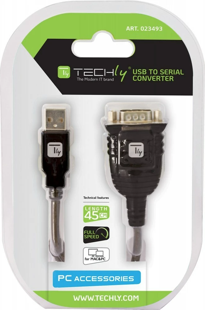 Konvertorski kabel USB v serijski RS-232 Techly IDATA