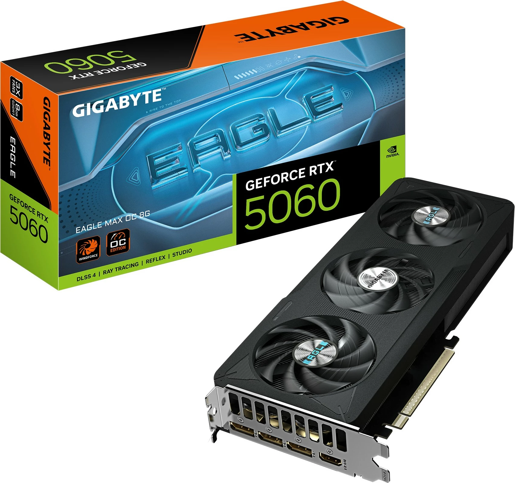 Grafična kartica Gigabyte RTX 5060 EAGLE Max OC, 8 GB GDDR7