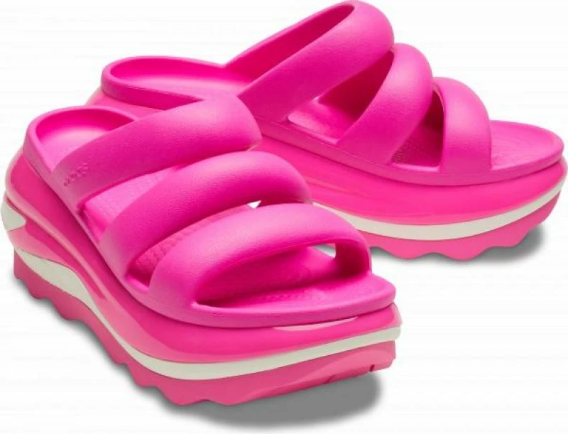 Flip-flop z tremi trakovi Crocs, rožnata