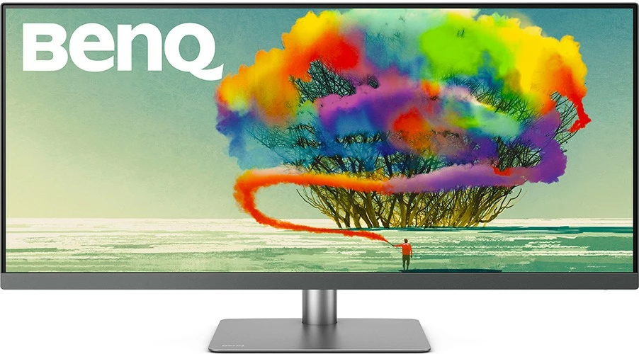 Ultrawide monitor 34" UWQHD, 21:9 BenQ PD3420Q, LED, 2x HDMI, DP, USB hub, zvočniki, siva