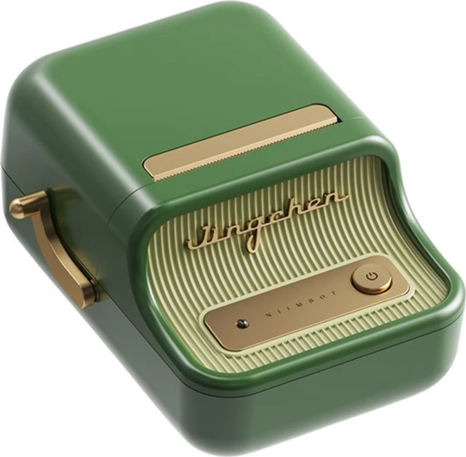 Prenosni tiskalnik nalepk, 300 dpi, širina tiskanja 20–50 mm, Bluetooth, baterija 1500 mAh, temno zelen, Niimbot B21 Pro