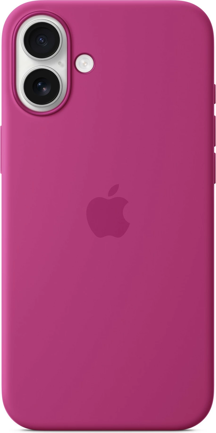 Silikonska zaščita za Apple iPhone 16 Plus, MagSafe, fuksija