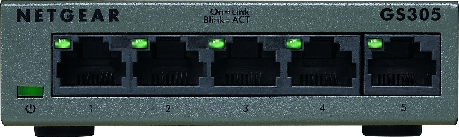 Nevidni stikalo Netgear GS305-300PES, 5 LAN