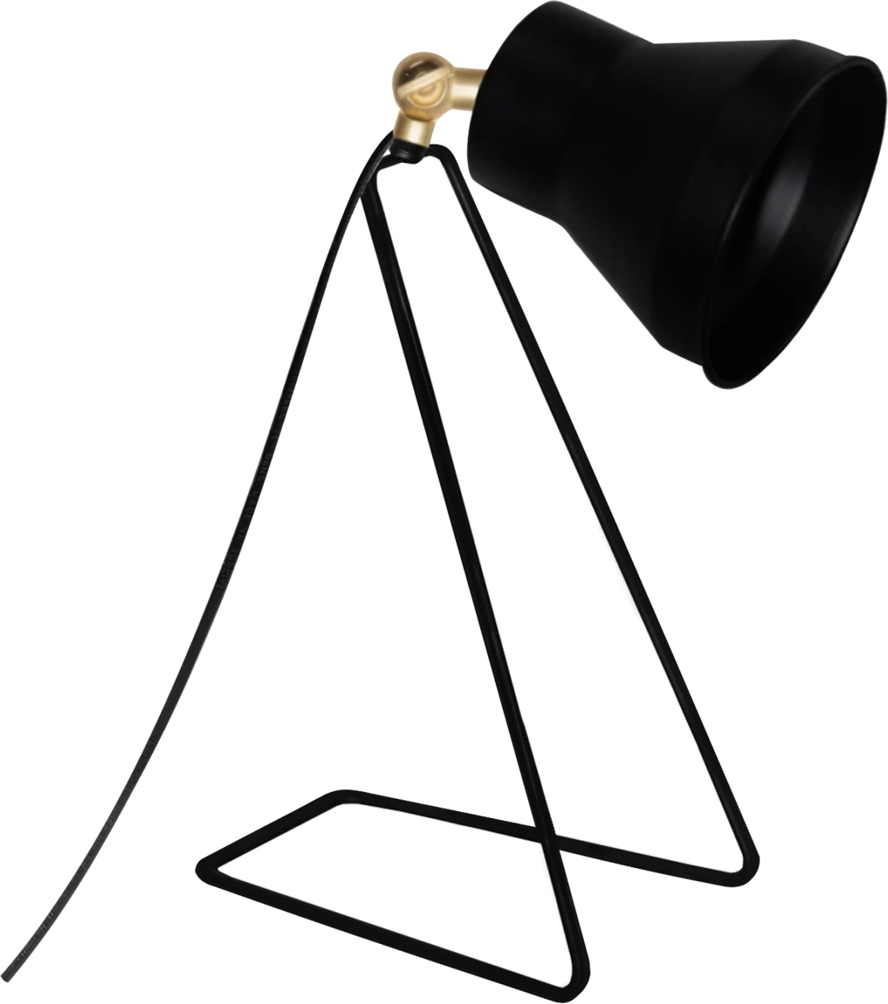 Kovinska namizna svetilka črne barve FH7586.01