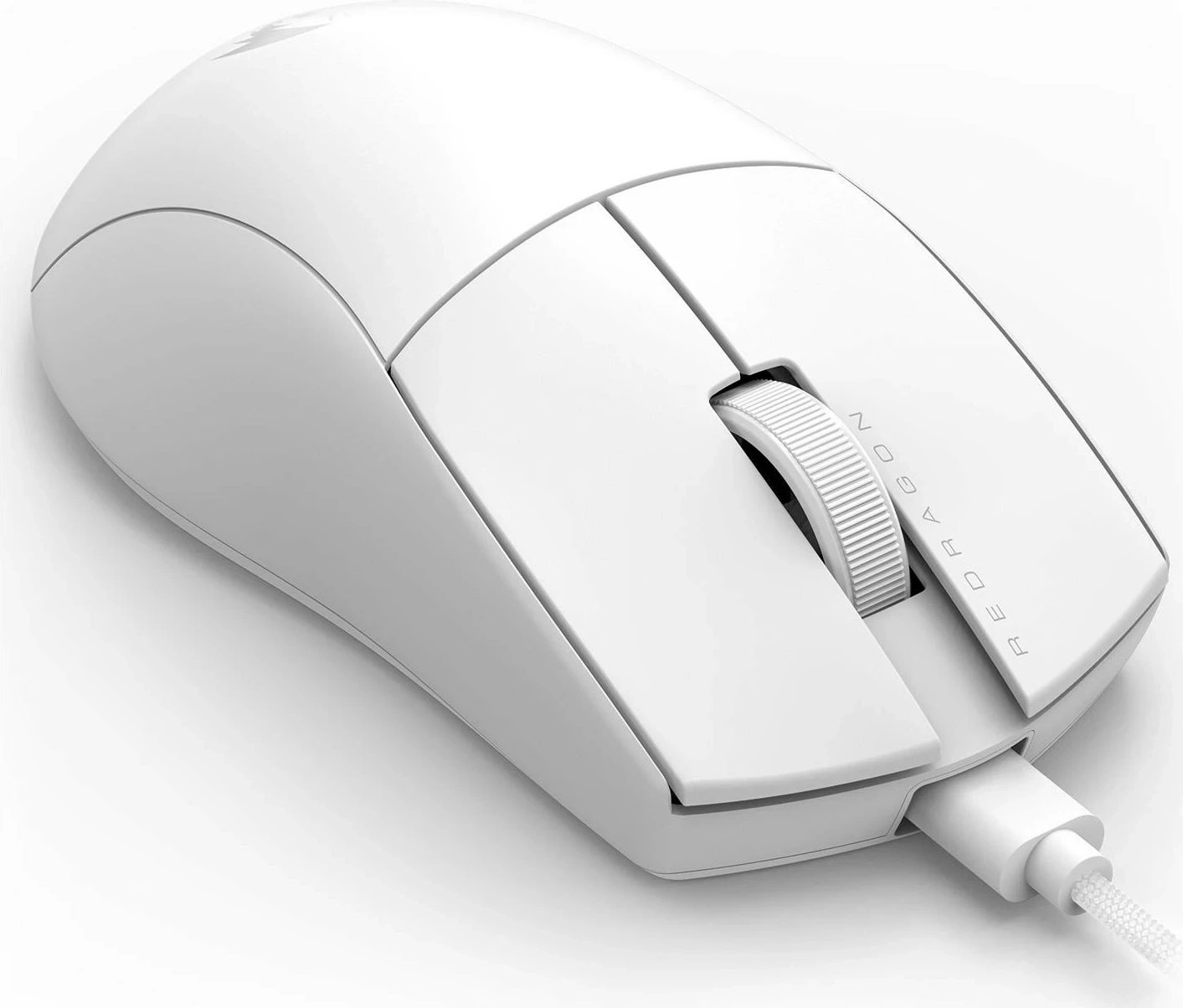 Optična igralna miška Redragon M724W K1NG, laser, 12400 DPI, bela