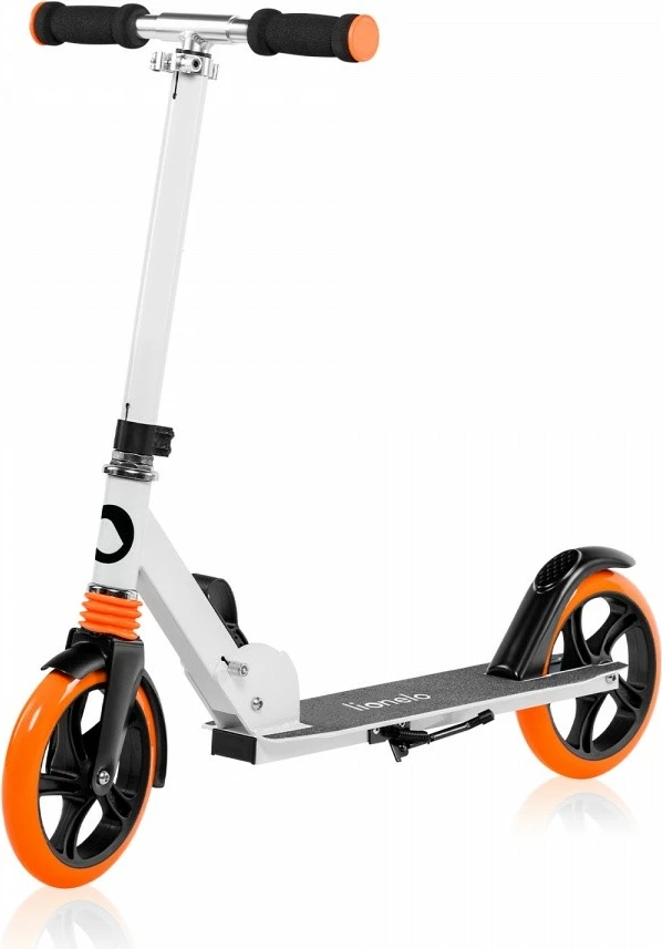 Trotinet za otroke in odrasle Lionelo Luca 51334, bel/oranžen