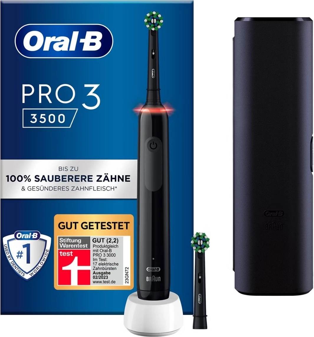 Električna zobna ščetka Oral-B Pro 3 3000 Cross Action (MPN 759790), črna