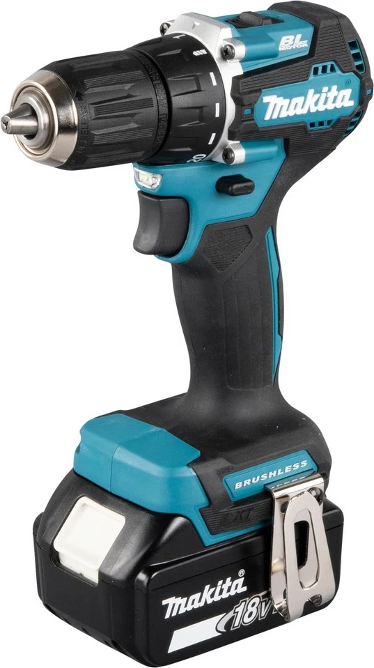 Kompakten vrtalnik Makita DDF487Z, 18V Li-Ion, 1,3 cm, turkizen